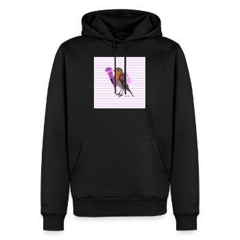 Rotkehlchen Vogel Tornister Schultüte Schulanfang - Männer Premium Bio Hoodie - Schwarz - Vorne - Nico (187cm)