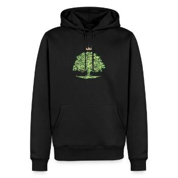 Royal Oak - Männer Premium Bio Hoodie - Schwarz - Vorne - Nico (187cm)
