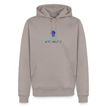 grimpeur - Sweat à capuche Premium bio Homme - taupe - Devant - Nico (187cm)