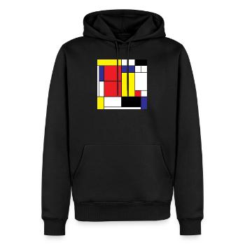 Mathe-Symbole Moderne Kunst Vintage-Geschenkidee - Männer Premium Bio Hoodie - Schwarz - Vorne - Nico (187cm)