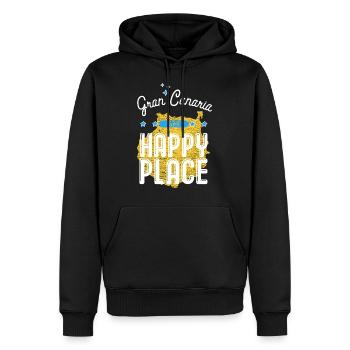 Île de vacances d'été de Gran Canaria - Sweat à capuche Premium bio Homme - noir - Devant - Nico (187cm)