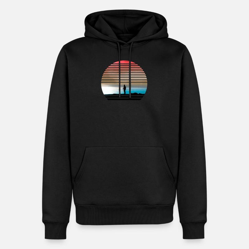 pêcheur - Sweat à capuche Premium bio Homme - noir