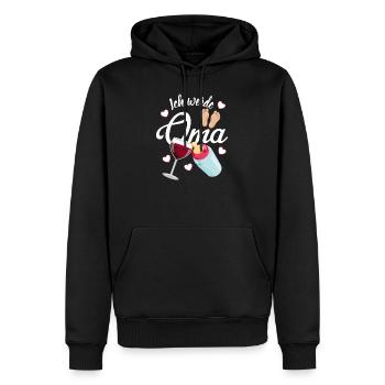 Werdende Oma Großmutter - Männer Premium Bio Hoodie - Schwarz - Vorne - Nico (187cm)