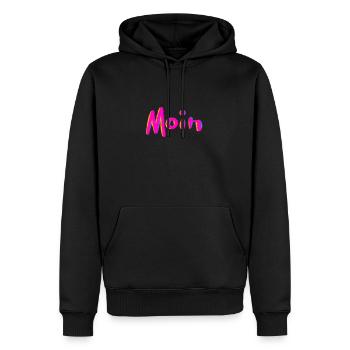 Moin also goes at night - Men’s Premium Organic Hoodie - black - Front - Nico (187cm)