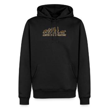 Arctic Fox Evolution - Men’s Premium Organic Hoodie - black - Front - Nico (187cm)