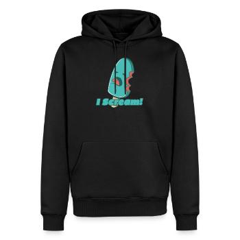 i scream unique trendy t shirt design - Männer Premium Bio Hoodie - Schwarz - Vorne - Nico (187cm)