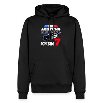 7. Geburtstag Polizei Polizist Junge Sohn Geschenk - Männer Premium Bio Hoodie - Schwarz - Vorne - Nico (187cm)