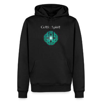 celtique - Sweat à capuche Premium bio Homme - noir - Devant - Nico (187cm)
