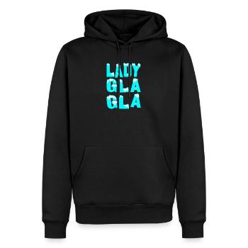 LADY GLA GLA ! - Sweat à capuche Premium bio Homme - noir - Devant - Nico (187cm)