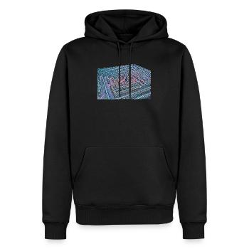 MENORCA - Líthisches Labyrinth - Männer Premium Bio Hoodie - Schwarz - Vorne - Nico (187cm)