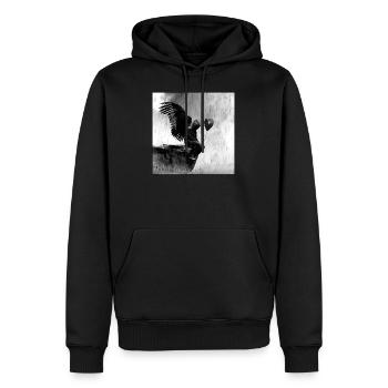 Fallen Angel Fallen Angel Stylish T Shirt - Men’s Premium Organic Hoodie - black - Front - Nico (187cm)