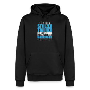 Ich bin stolzer trainer Tischtennis Tennis - Männer Premium Bio Hoodie - Schwarz - Vorne - Nico (187cm)