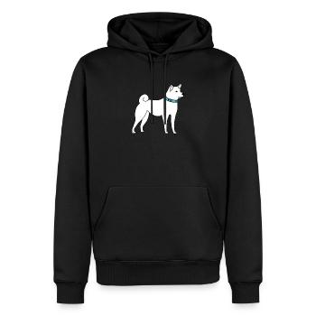 Shiba Inu Hund - Männer Premium Bio Hoodie - Schwarz - Vorne - Nico (187cm)