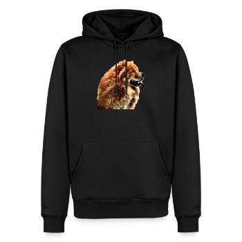 Chow chow 2 - Men’s Premium Organic Hoodie - black - Front - Nico (187cm)