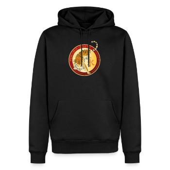 Logo WengChunMH 2 - Sweat à capuche Premium bio Homme - noir - Devant - Nico (187cm)