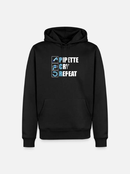 Biologie Chemie Labor Spruch Geschenk - Männer Premium Bio Hoodie - Schwarz