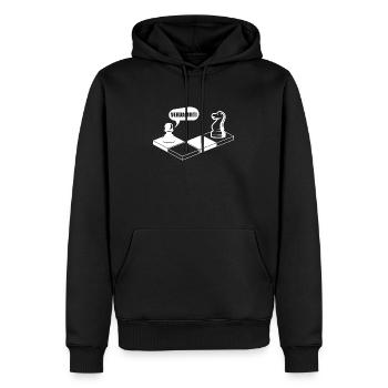 Verdammt Geschenk Schach Schachmeister Denksport - Männer Premium Bio Hoodie - Schwarz - Vorne - Nico (187cm)