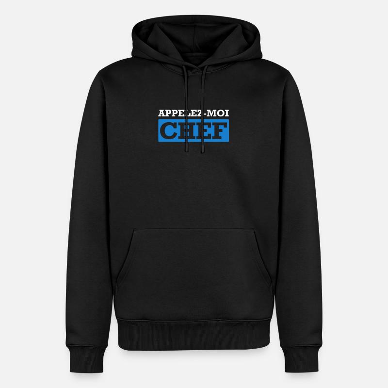APPELEZ MOI CHEF - Sweat à capuche Premium bio Homme - noir