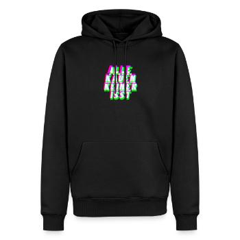 kauen keiner isst club techno mdma geschenk edm - Männer Premium Bio Hoodie - Schwarz - Vorne - Nico (187cm)