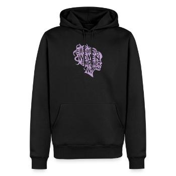 Empowered women Feminist Feminist cadeau - Sweat à capuche Premium bio Homme - noir - Devant - Nico (187cm)