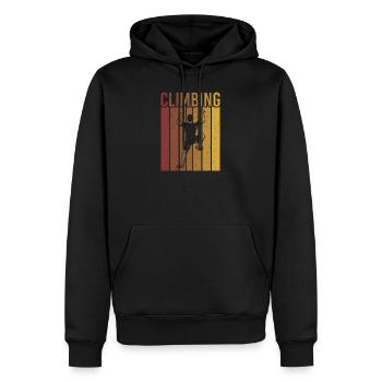 Klettern - Klettern - Männer Premium Bio Hoodie - Schwarz - Vorne - Nico (187cm)