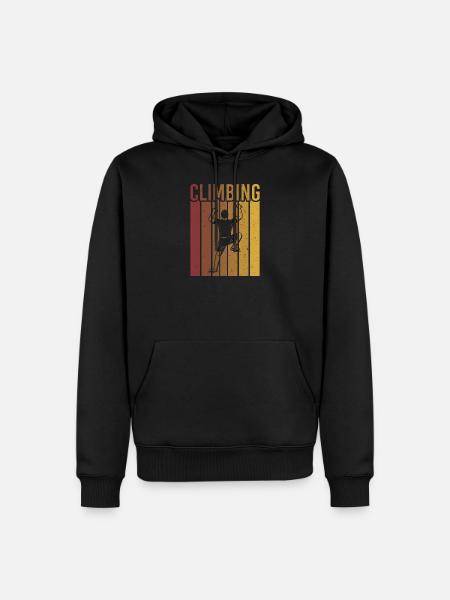 escalade - climbing - Sweat à capuche Premium bio Homme - noir