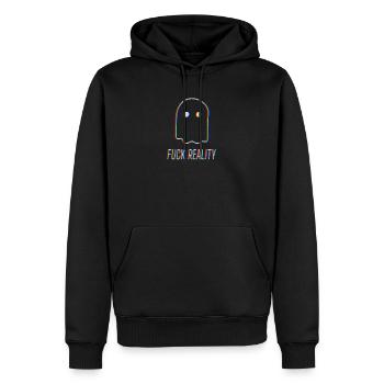 Fuck reality drogen teile rave mdma geschenk lsd - Männer Premium Bio Hoodie - Schwarz - Vorne - Nico (187cm)