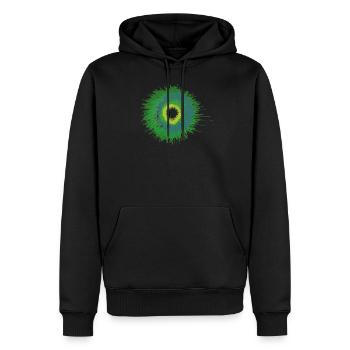Farbe Klecks Spritzer Maler Geschenk bunt paint - Männer Premium Bio Hoodie - Schwarz - Vorne - Nico (187cm)