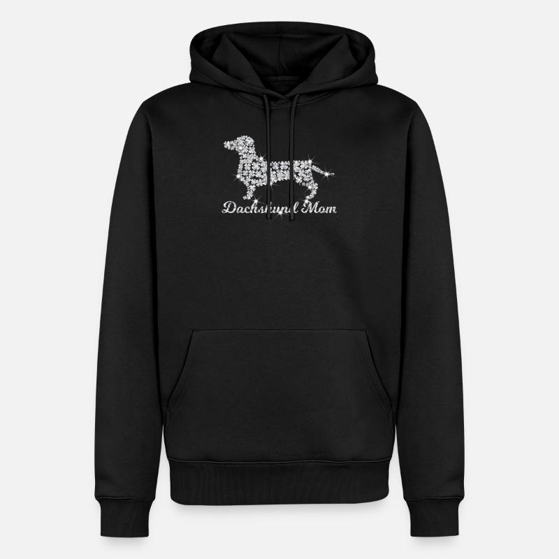 Bling teckel maman - Sweat à capuche Premium bio Homme - noir
