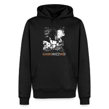 Gämse Chamois Ziege Bock - Männer Premium Bio Hoodie - Schwarz - Vorne - Nico (187cm)
