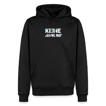 Keine Ahnung - Männer Premium Bio Hoodie - Schwarz - Vorne - Nico (187cm)