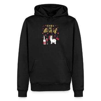 Braut Geschenk Hochzeit Ehe - Männer Premium Bio Hoodie - Schwarz - Vorne - Nico (187cm)
