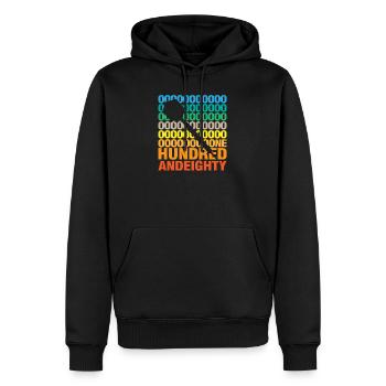 Hundred and eighty darts litter skewer saying gift - Men’s Premium Organic Hoodie - black - Front - Nico (187cm)