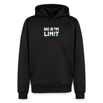 Techno DJ Raver Festival Bass Musik geschenk - Männer Premium Bio Hoodie - Schwarz - Vorne - Nico (187cm)