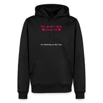 Vermissen Abschied Kollege Arbeit Geschenk - Männer Premium Bio Hoodie - Schwarz - Vorne - Nico (187cm)