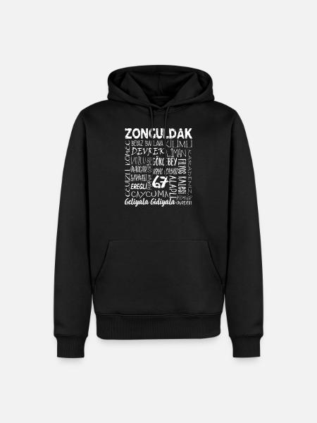 Zonguldak 67 Türkiye - Mannen Premium Bio hoodie - zwart