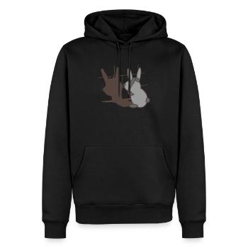 Rock musique de guitare cadeau - Sweat à capuche Premium bio Homme - noir - Devant - Nico (187cm)