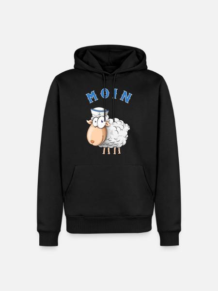 Moin - Männer Premium Bio Hoodie - Schwarz