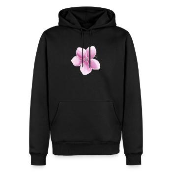 Kirschblüte Japan rosa - Männer Premium Bio Hoodie - Schwarz - Vorne - Nico (187cm)