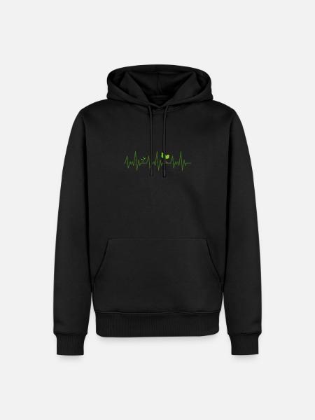 Plants ECG - Men’s Premium Organic Hoodie - black
