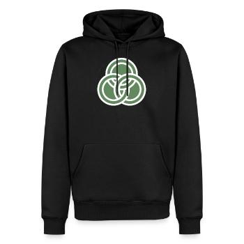 Keltisch - Männer Premium Bio Hoodie - Schwarz - Vorne - Nico (187cm)