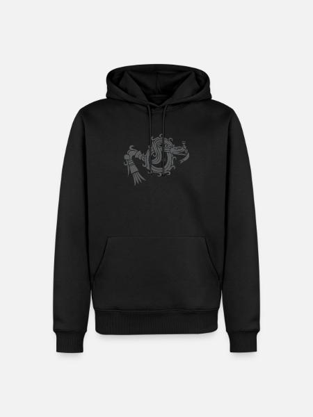 Quetzalcoatl - Men’s Premium Organic Hoodie - black