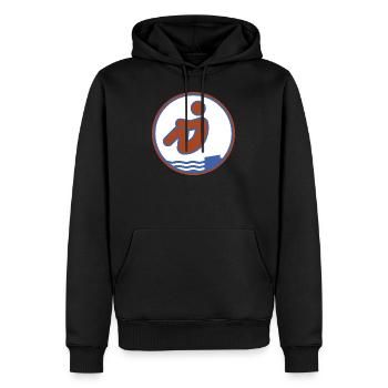 Ass Bomb Splashdiving Package Jump Swimming Pool - Men’s Premium Organic Hoodie - black - Front - Nico (187cm)