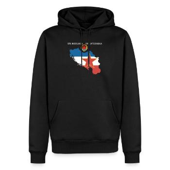 Yugoslavia SFRJ Jugo Kosovo cadeau Tito - Sweat à capuche Premium bio Homme - noir - Devant - Nico (187cm)