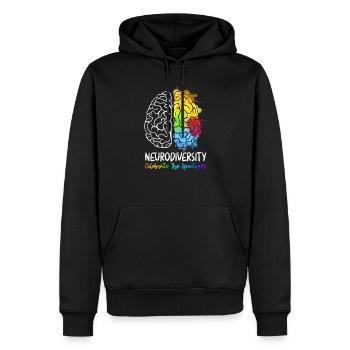 Neurodiversity Celebrate The Spectrum - Männer Premium Bio Hoodie - Schwarz - Vorne - Nico (187cm)