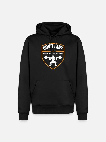Funny Gym - Männer Premium Bio Hoodie - Schwarz