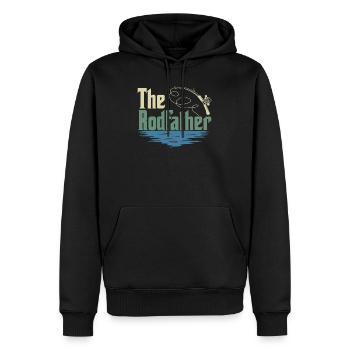 The Rodfather Fishing Rod - Sweat à capuche Premium bio Homme - noir - Devant - Nico (187cm)