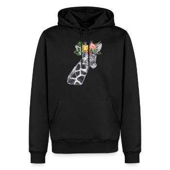 Tier Natur T-Shirt Geschenkidee - Männer Premium Bio Hoodie - Schwarz - Vorne - Nico (187cm)