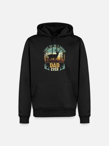 Hunting Dad and Baby Matching - Men’s Premium Organic Hoodie - black