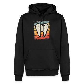 Zahnarzt Doktor Zahn Zähne Dentist Spruch Geschenk - Männer Premium Bio Hoodie - Schwarz - Vorne - Nico (187cm)